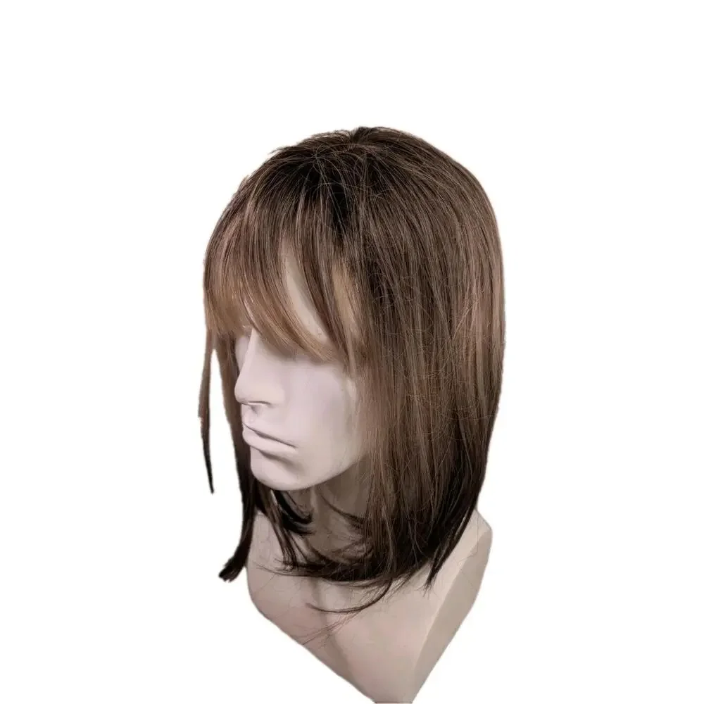Unbranded Short Blonde‎ Browned Ombre Synthetic Wig